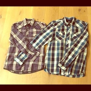 SOLD Buffalo long sleeve shirts 2 for $40